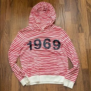 GAP like new pin striped hoodie, SZ M